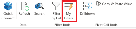 My filters button