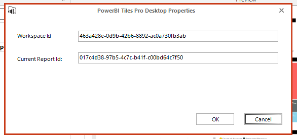 PowerBI Tiles Pro 3.4.1 - Changing the Workspace ID and Report ID